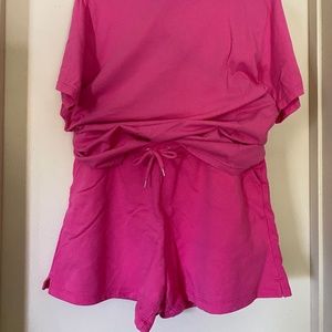 Colorful Standard Organic 100% Cotton Sweatshort Set - Bubblegum Pink (Barbie)